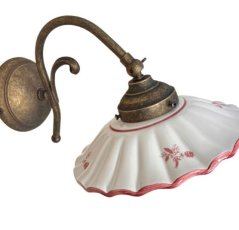 Keramické nástěnné svítidlo Fiori 2211.A - ČERVENÉ