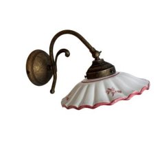 Keramické nástěnné svítidlo Fiori 2211.A - ČERVENÉ