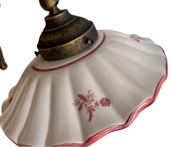 Keramické nástěnné svítidlo Fiori 2211.A - ČERVENÉ