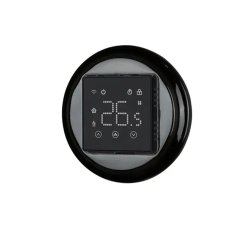 Keramický termostat pro chytrou domácnost, černý