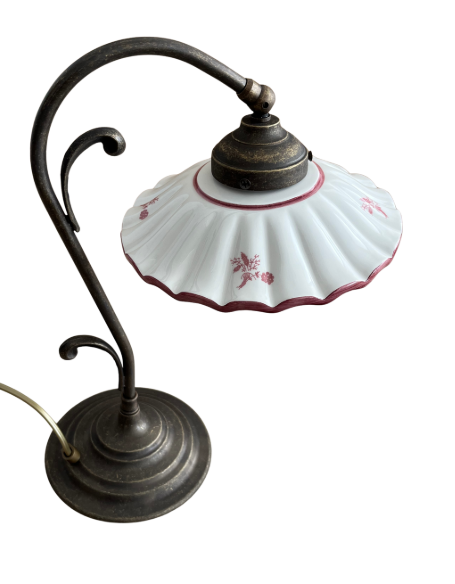 Keramická stolná lampa Fiori 2211.L - ČERVENÁ
