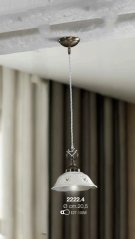 Menšie keramický stropný luster Medusa 2222.4