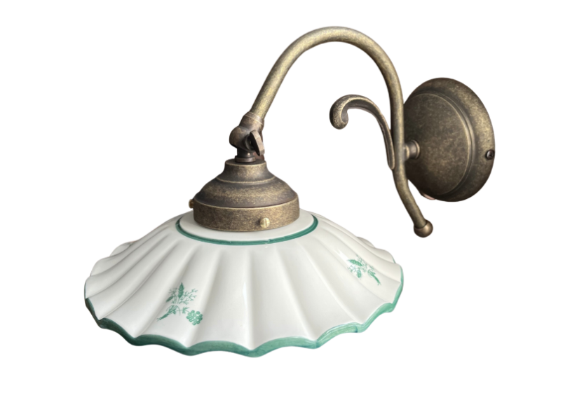 Keramické nástenné svietidlo Fiori 2211.A – ZELENÉ