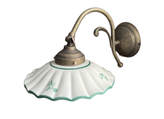 Keramické nástenné svietidlo Fiori 2211.A – ZELENÉ