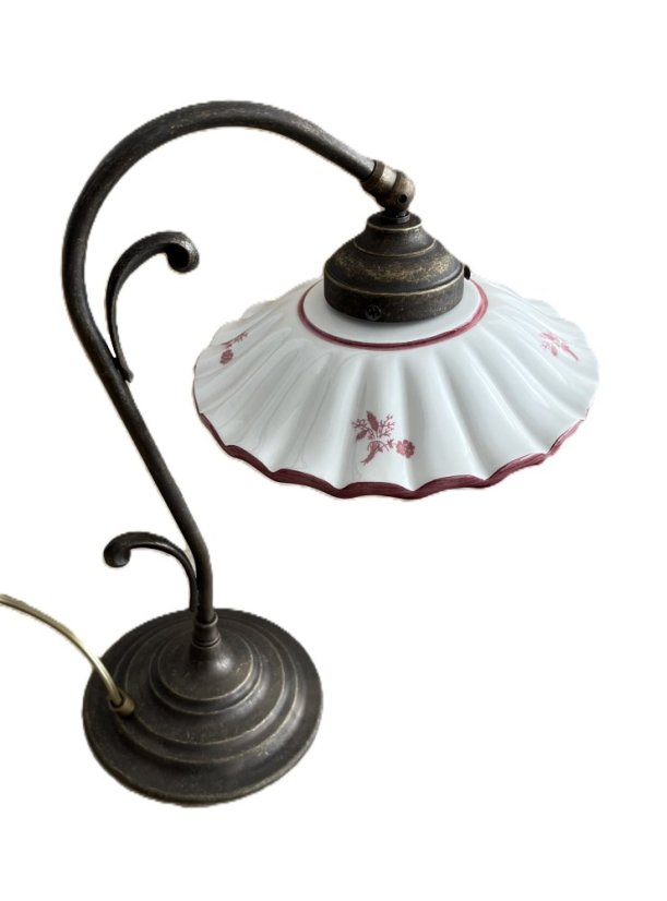 Keramická stolná lampa Fiori 2211.L - ČERVENÁ