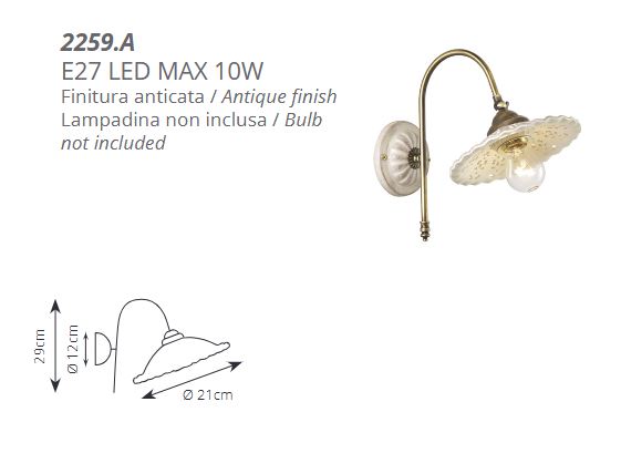 Keramická lampa série MERLETTO 2259.A