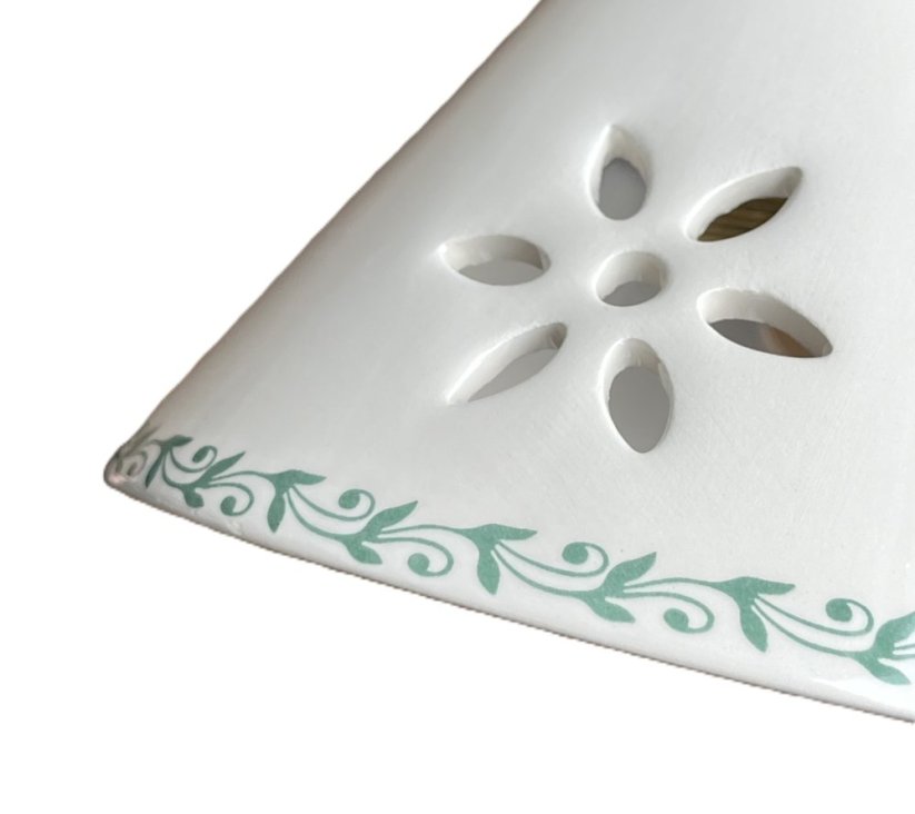 Keramická nástěnná lampa Foglie 2025.1 - ZELENÁ