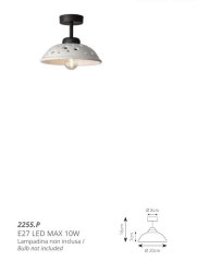 Keramické svítidlo série CONTEMPORANEA 2255.P