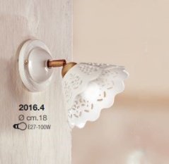 Keramické nástěnné svítidlo CONO BIANCA 2016.4