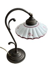 Keramická stolní lampa  Fiori 2211.L - ČERVENÁ