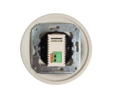 Keramická zásuvka USB-A/C, biela