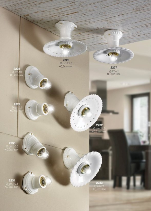 Keramické stropné svietidlo PIATTO MILLERIGHE 2226