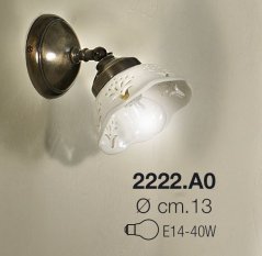 Keramická nástenná lampa Medusa 2222.A0
