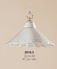 Keramické stropné svietidlo CONO BIANCA 2016.3